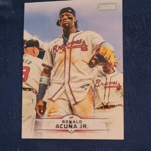 Topps Trading Card with Blue and White Accents